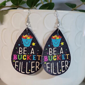 Teacher Life Kindness Drop Earrings